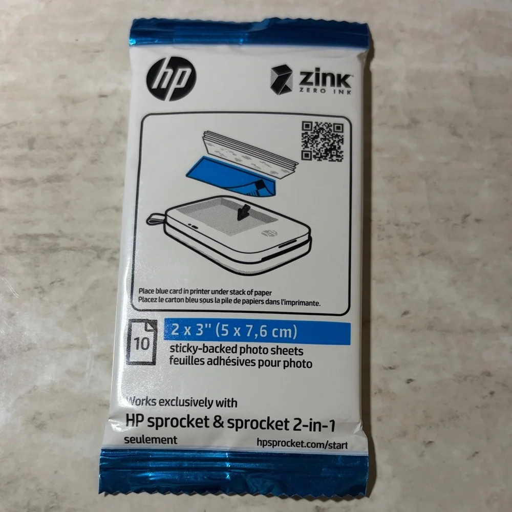 HP Zink Sticky-backed Photo Sheets